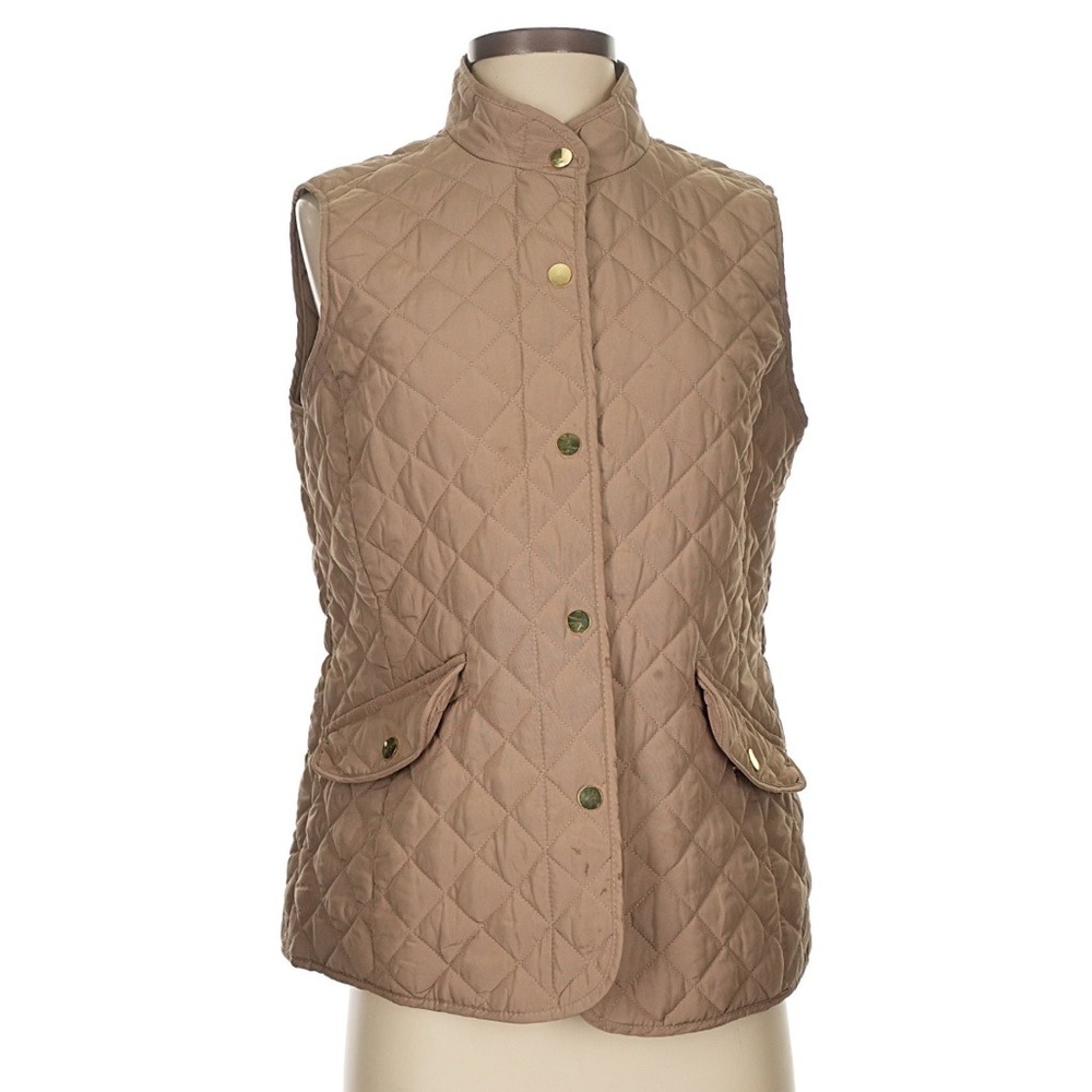 Saint John's Bay Active Tan Quilted Vest